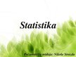 Presentations 'Statistika', 1.