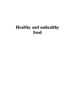 Summaries, Notes 'Healthy and Unhealthy Food', 1.