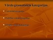 Presentations 'Vārda gramatiskā nozīme. Vārda darināšanas daudzveidīgās iespējas.Vārda gramat', 7.