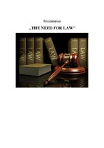 Essays 'The Need for Law', 1.