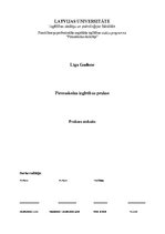 Practice Reports 'Pirmsskolas izglītības prakse', 1.