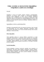 Summaries, Notes 'Vides, sociālās un ekonomiskās ilgtspējības integrēšana uzņēmuma stratēģijā', 1.