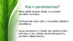 Presentations 'Peroksisomas - bioloģija', 2.