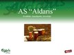 Presentations 'AS "Aldaris" - kvalitāte, baudījums, inovācija', 1.