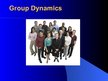 Presentations 'Group Dynamics', 1.