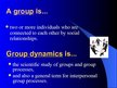 Presentations 'Group Dynamics', 2.