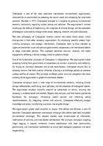 Essays 'Environmental Activism and Global Impact', 1.