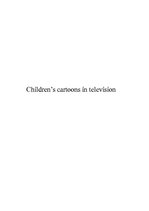Essays 'Children's Cartoons in Television', 3.
