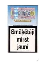 Research Papers 'Smēķēšana - sociāla problēma Latvijā', 20.
