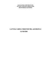 Term Papers 'Latvijas ārējā tirdzniecība ar Eiropas Savienību', 1.