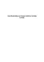 Research Papers 'Amerikanizācija un rietumu kultūras invāzija Latvijā', 1.