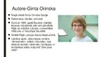 Presentations 'Jaunākā literatūra. Gintas Orinskas vešturiska romāna "Ienaidnieki" analīze, pre', 2.
