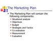 Presentations 'Marketing Planning', 5.