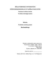 Research Papers 'Benčmārkings', 1.