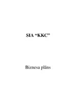 Business Plans 'SIA "KKC" biznesa plāns', 1.