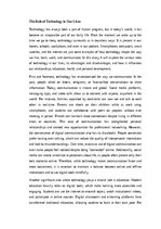 Essays 'The Role of Technology in Our Lives', 1.