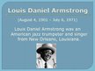 Presentations 'Louis Daniel Armstrong', 2.
