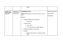 Samples '"Stundas plāni""
Valodas lietojums un lasīšana 1.klasē', 10.