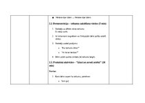 Samples '"Stundas plāni""
Valodas lietojums un lasīšana 1.klasē', 12.