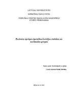 Essays 'Pacienta aprūpes īpatnības Latvijas etniskās un nacionālās grupās', 1.