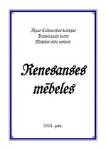 Research Papers 'Renesanses mēbeles', 1.