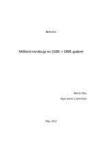 Research Papers 'Militārā revolūcija (1500-1800)', 1.