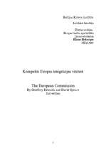 Summaries, Notes 'Konspekts Eiropas integrācijas vēsturē', 1.
