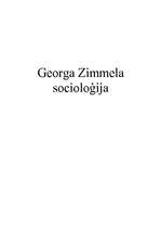 Summaries, Notes 'Georga Zimmela socioloģija', 1.