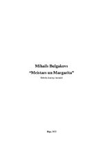 Research Papers 'Mihaila Bulgakova romāns "Meistars un Margarita"', 1.