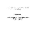 Research Papers 'Latvija kā tranzītvalsts loma Baltijas reģionā', 1.