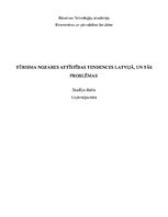 Research Papers 'Tūrisma nozares attīstības tendences Latvijā un tās problēmas', 1.