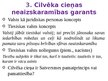 Presentations 'Cilvēka cieņas filozofiskie pamati un aizsardzība mūsdienās', 4.