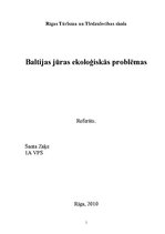 Research Papers 'Baltijas jūra', 1.