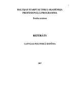 Research Papers 'Latvijas politiskā sistēma', 1.