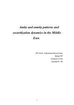 Research Papers 'Amity and Enmity Patterns and Securitization Dynamics in the Middle East', 1.