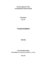 Research Papers 'Referāts - transporta loģistika', 1.