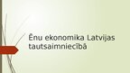 Presentations 'Ēnu ekonomika Latvijas tautsaimniecībā', 1.
