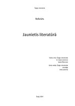 Research Papers 'Jaunietis literatūrā', 1.