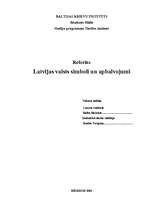 Summaries, Notes 'Latvijas valsts simboli un apbalvojumi', 1.