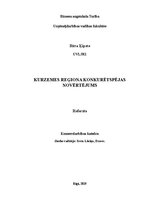 Research Papers 'Kurzemes reģiona konkurētspējas novērtējums', 1.