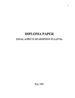Term Papers 'Adopcijas tiesiskie aspekti Latvijā', 3.