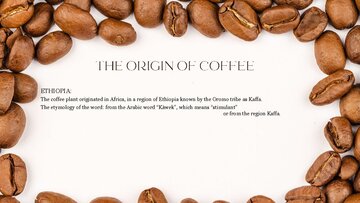 Summaries, Notes 'THE ORIGIN OF COFFEE', 1.