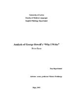 Essays 'Analysis of George Orwell’s "Why I Write"', 1.