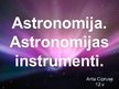 Presentations 'Astronomija, tās instrumenti', 1.