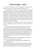 Summaries, Notes 'Forest ecology', 1.