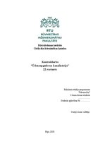 Research Papers 'Kontroldarbs “Ūdensapgāde un kanalizācija” 22.variants', 1.