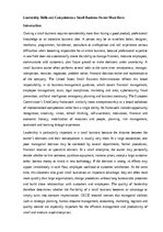 Summaries, Notes 'Leadership Skills and Competences a Small Business Owner Must Have', 1.