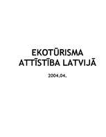 Research Papers 'Ekotūrisma attīstība Latvijā', 1.
