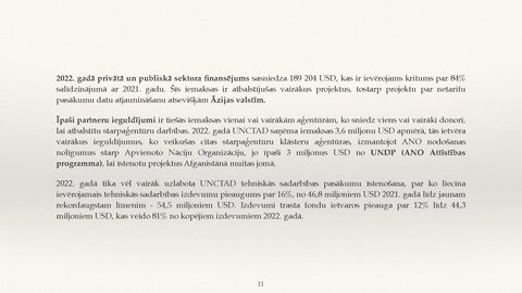 Presentations 'ANO Tirdzniecības un attīstības konference', 11.