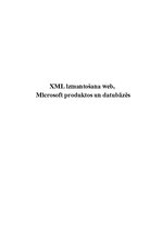 Research Papers 'XML izmantošana internetā, Microsoft produktos un datubāzēs', 1.